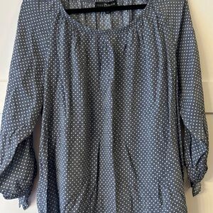 Fred Blue Polka Dot Blouse